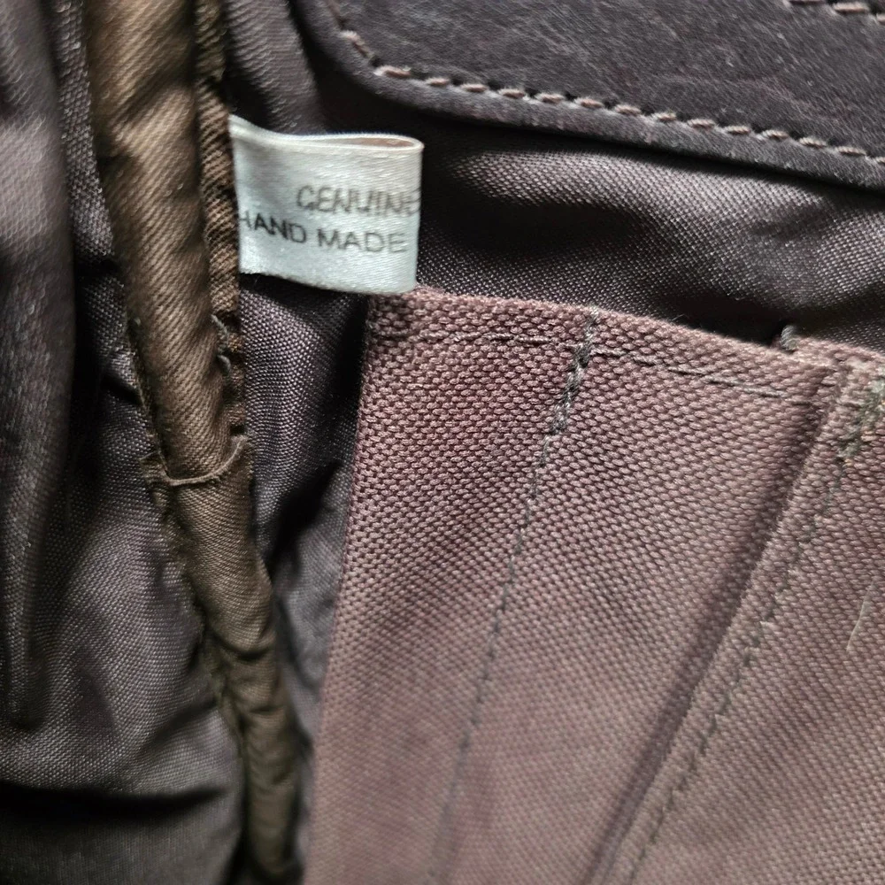 Piel Leather Messenger Bag Dark Brown Crossbody Flap Laptop Bag Made in Colombia